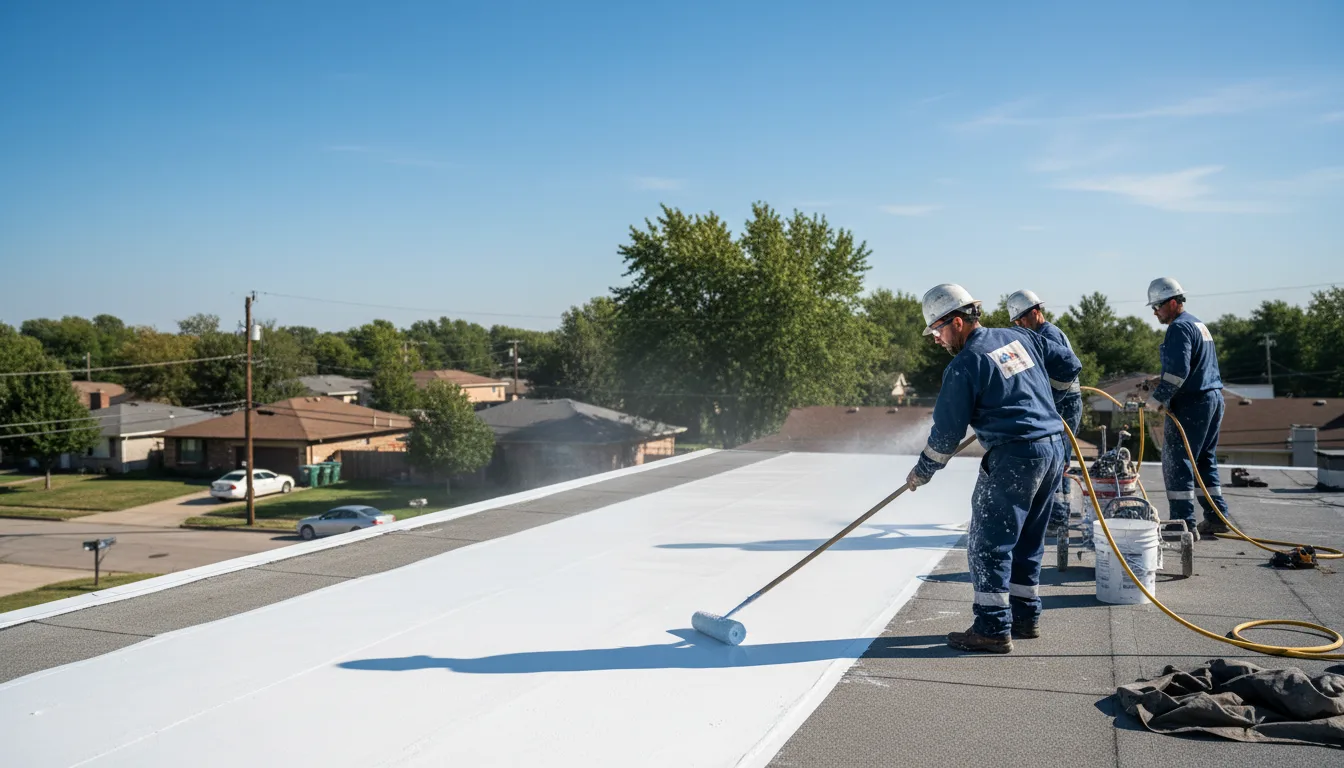 Commercial roof coating in Liberty Center, IN near me